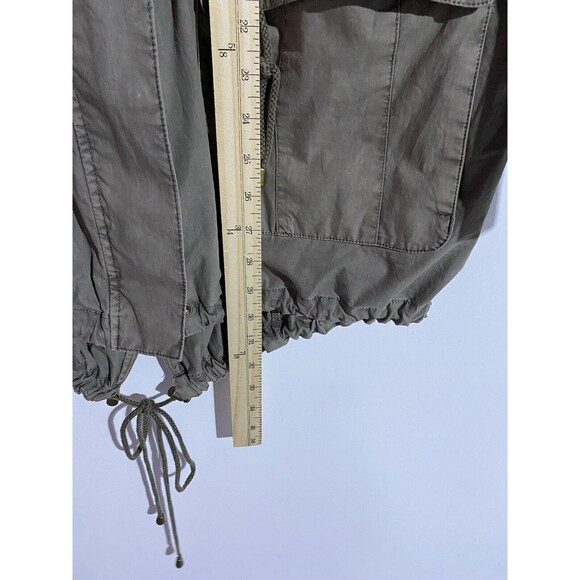 Levis Jacket Women L Gray Hooded Military Field Parachute Anorak Utility - Picture 15 of 15